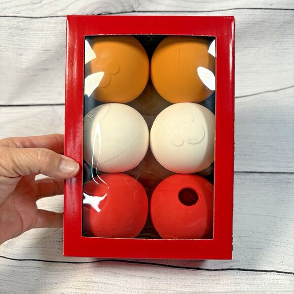 Harry Barker Disney Mickey Mouse Dog Toys Set 3 Squeaky Plush Santa Balls Treat - Picture 4 of 8